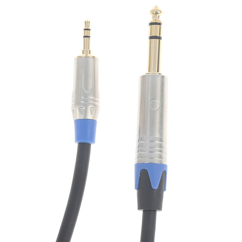 6.35mm to 3.5mm Jack Audio Stereo Cable HiFi Male to Male with Nylon BraidFCA
