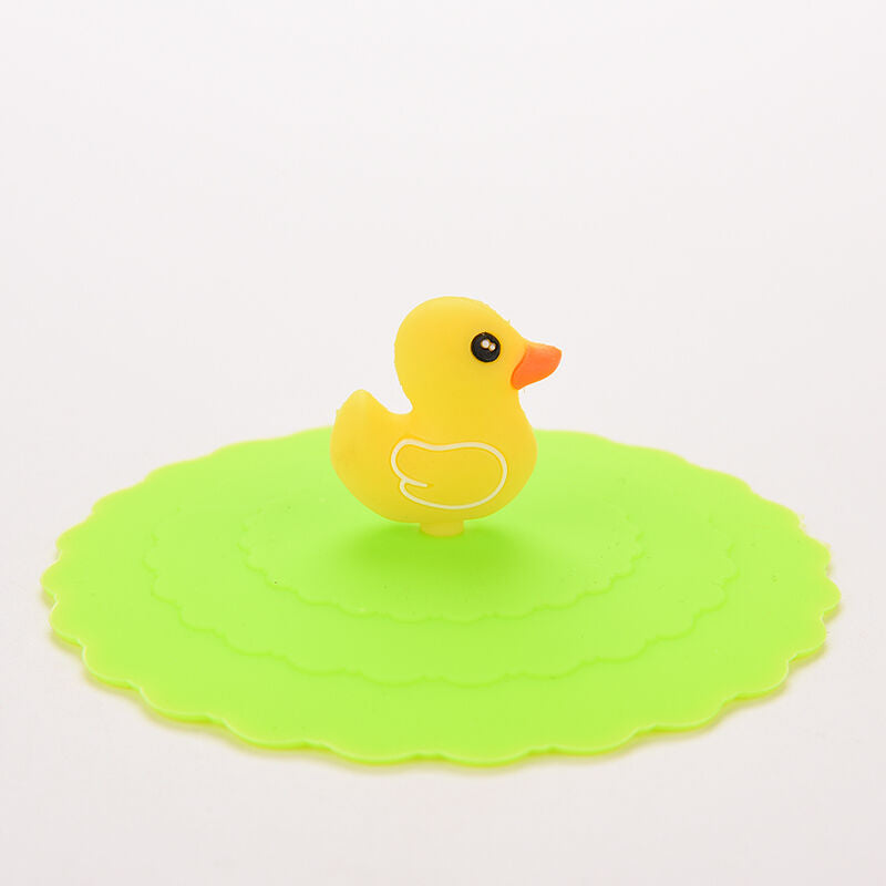 5x Anti-dust Cup Cover Coffee Mug Suction Seal Lid Silicone Airtight Novelty、HDD