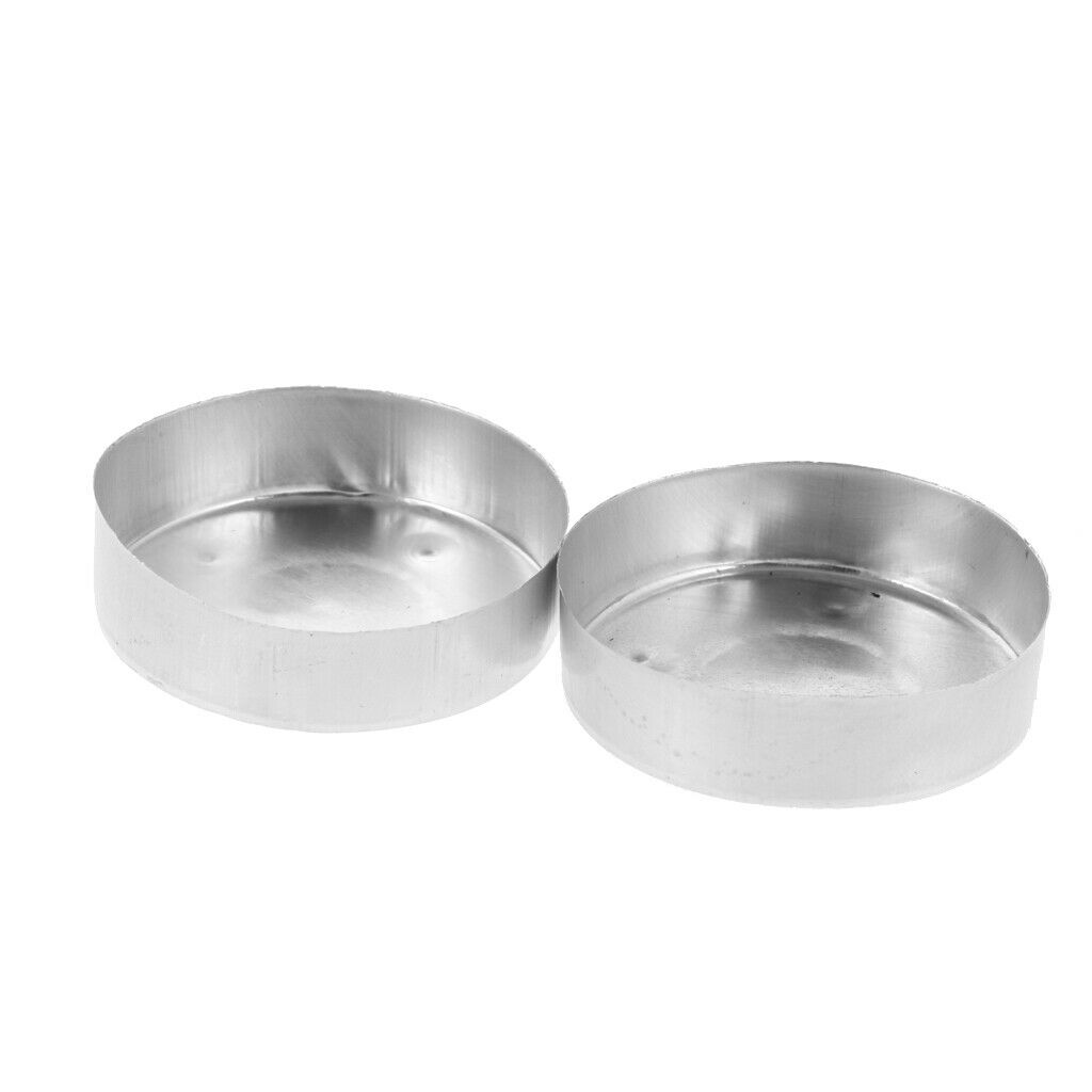 100x Mini Aluminum Tea Light Tins Empty Case Containers for Candle Making # 1