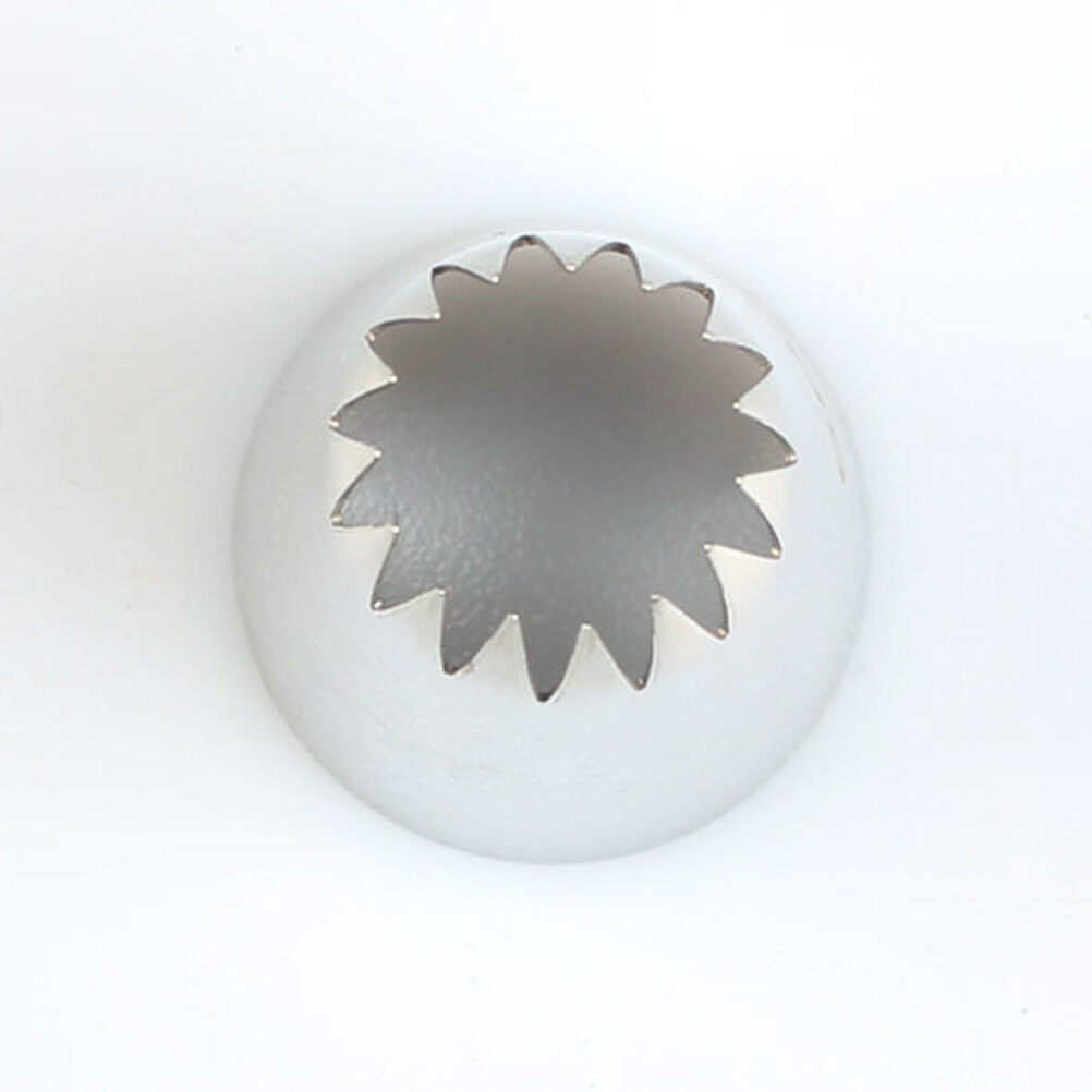 6B Stainless Steel Icing Nozzle Decor Tip Cake Baking Pastry Decor HU WF
