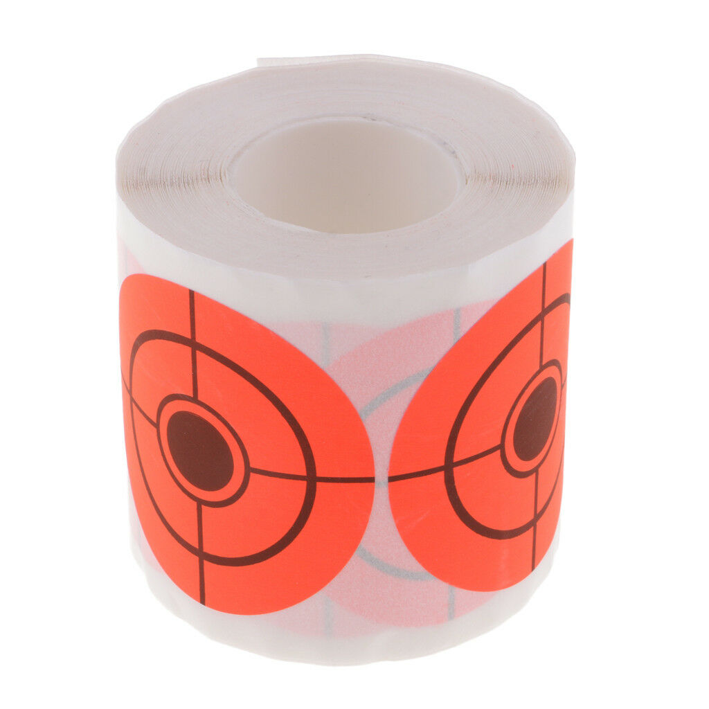 250pcs Target Paper Round Adhesive Target Roll for Archery Shooting Hunting