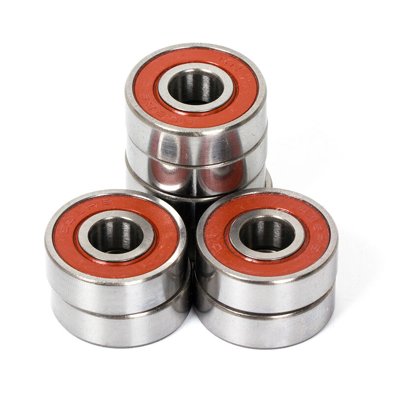 Skateboard Bearings ABEC 9 608 Chrome Steel for Fidget Spinner Parts 8 Pcs Red