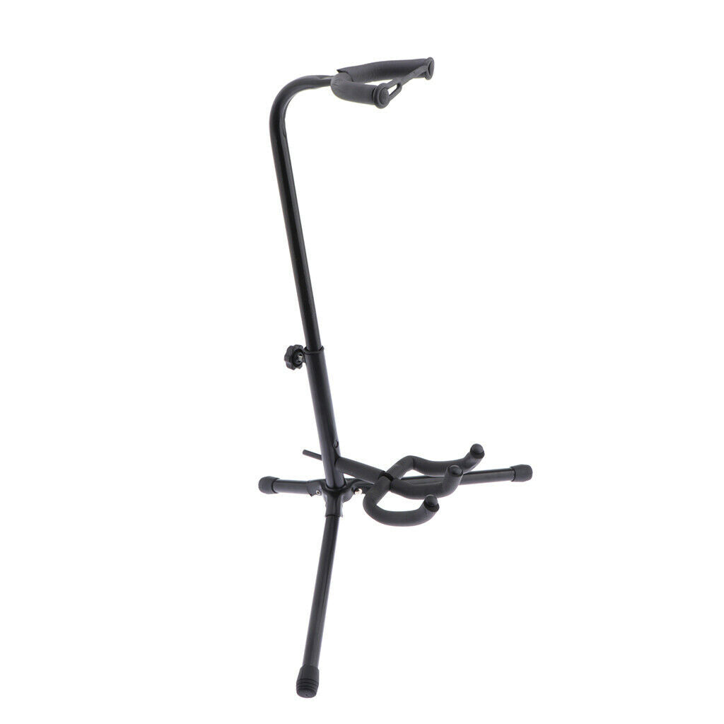 Foldable 3 Legs Instrumental Display Holder Iron Erhu Stand Bracket Black