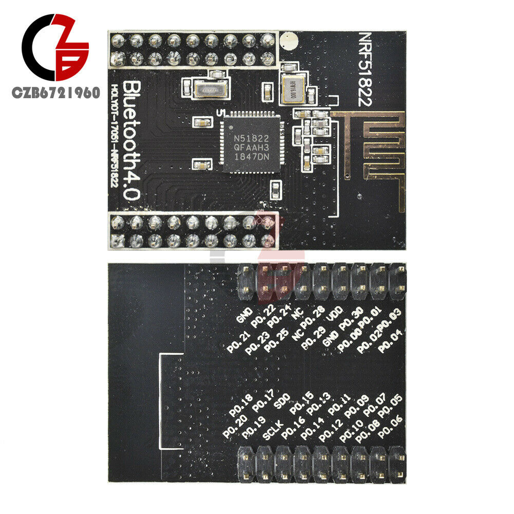 CORE51822 BLE4.0 Bluetooth 2.4 GHz Wireless Module NRF51822 Communication Board