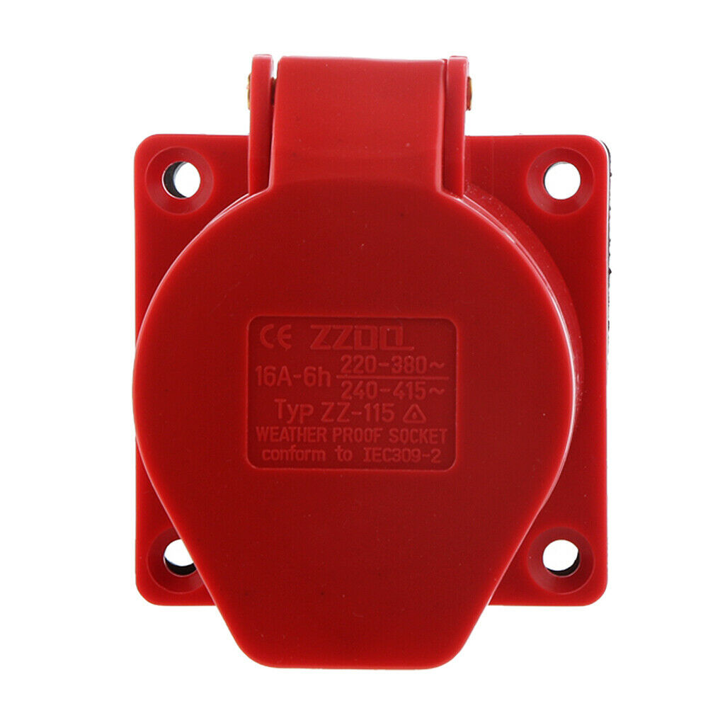 5 pin Plug Industrial Socket IP44 Waterproof 3 Phase 380V 16Amp