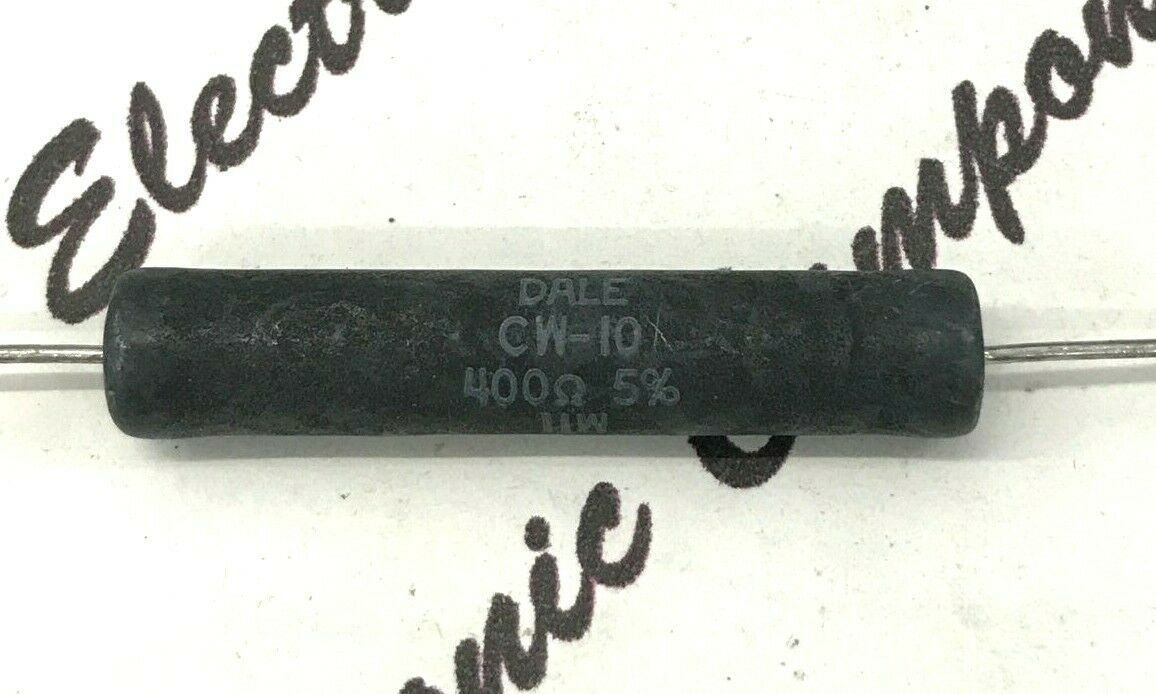 2pcs - DALE - CW-10 400R (400ohm)  11W  5% - Resistor