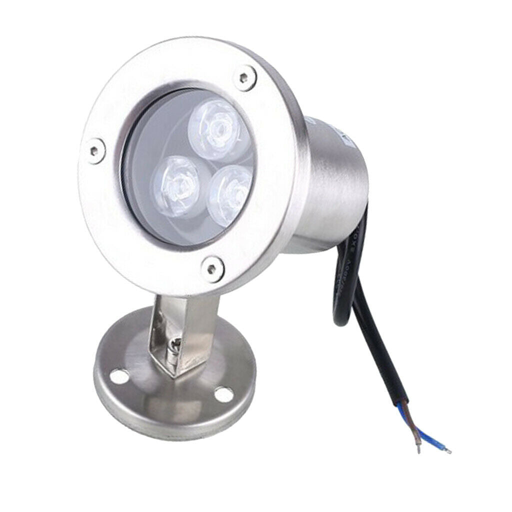 12V Waterproof Underwater LED Spotlight Aquarium Tank White Lighting