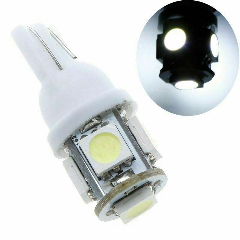 15Pcs T10 XENON LED Light Bulb 5SMD 5050 White Lamps Wedge 12V TAIL 194 168 USA