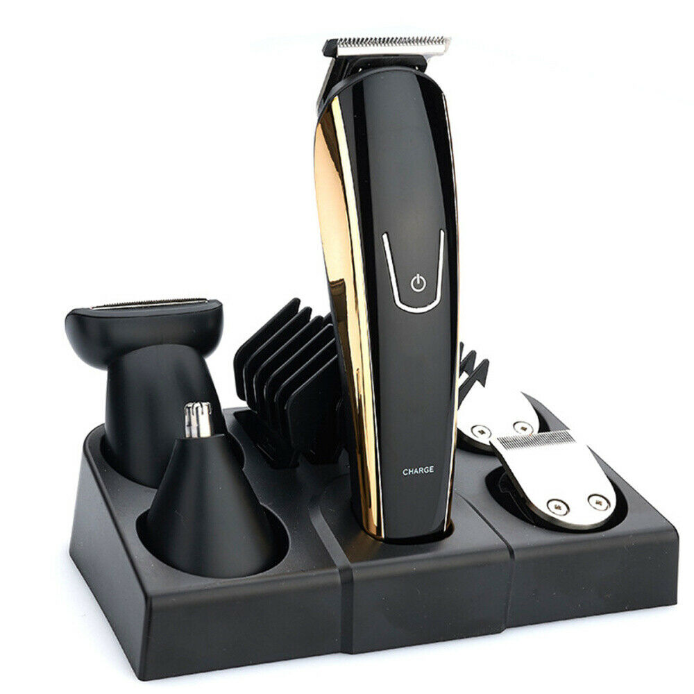 5-in-1 USB Electric Trimmer Set  Beard Hair Trimmer Shaver with Storage Base