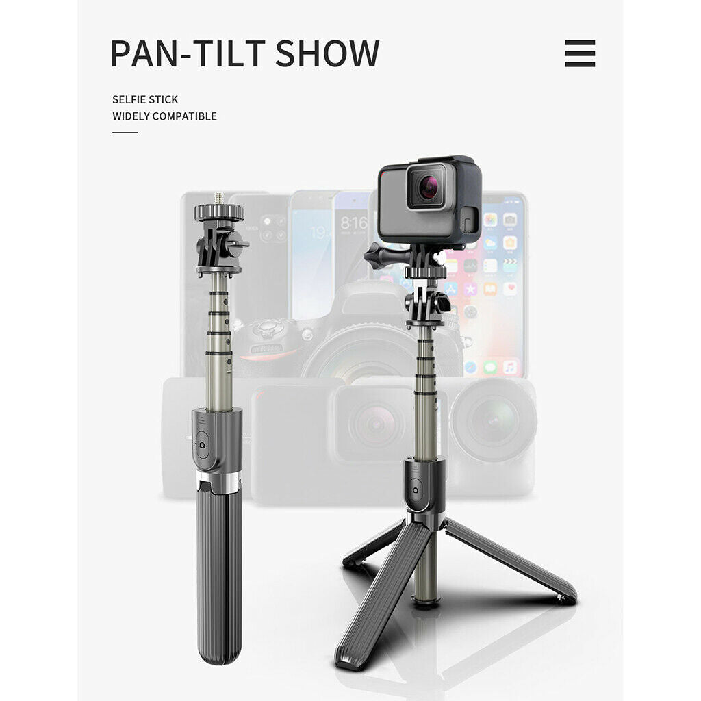 Extendable Selfie Stick Tripod Bluetooth Remote Control Shutter for Phone