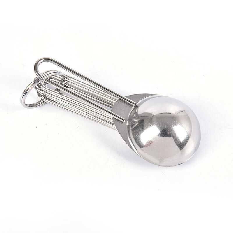 5PCS/Set Measuring Spoons Stainless Steel Measure Spoon Sugar Cake Baking.l8