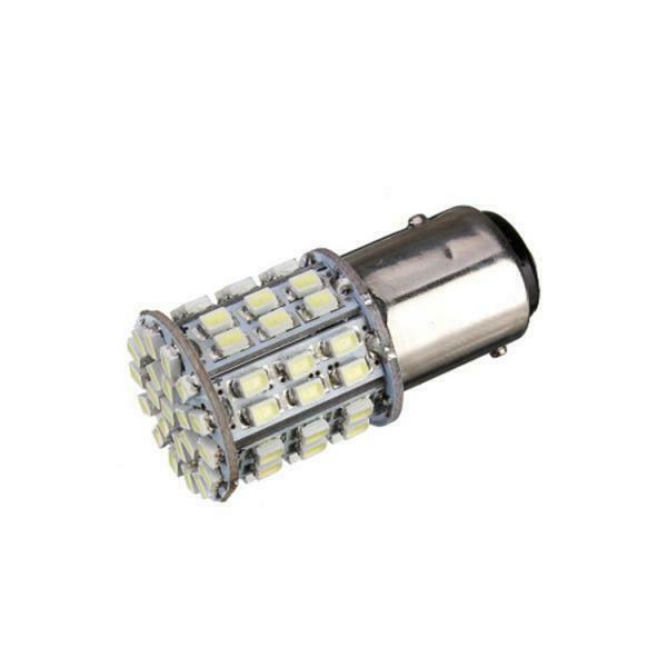 10pcs White 1157 BAY15D 1206 LED 64SMD Car Tail Stop Brake Signal Light Lamp