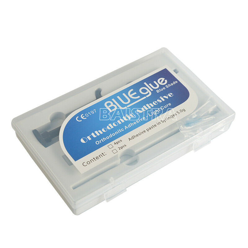 10X Dental Adhesive Light Cure Band Cement Blue Glue Kit for Orthodontic Bracket