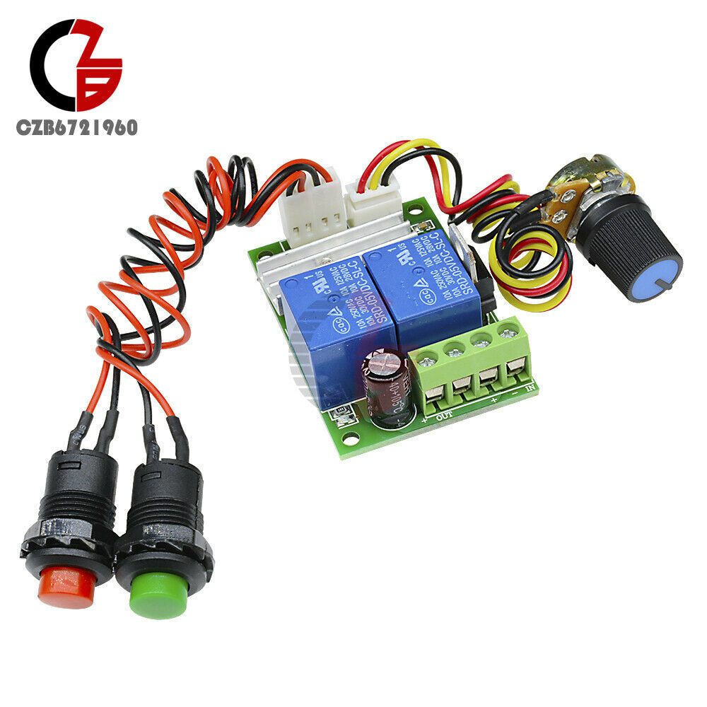 6V-24V 3A DC Motor Speed Control Controller PWM Regulator Reversible Switch