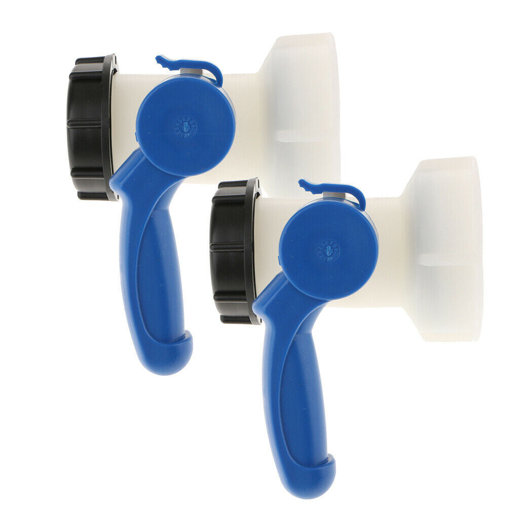2x 1000L IBC Tank Butterfly Valve Tap Water Adapter 75mm