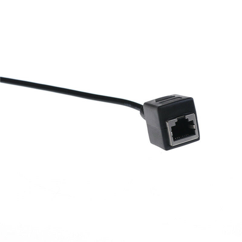 3.5mm 1/8" Male Jack TRS Audio Cable To RJ45 Socket Ethernet Adapter W .l8