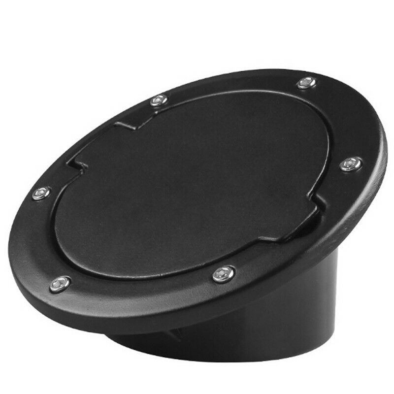 Black Fuel Filler Door Cover Gas Tank Cap 2/4 Door For 07-18 Jeep Wrangler&lBDD