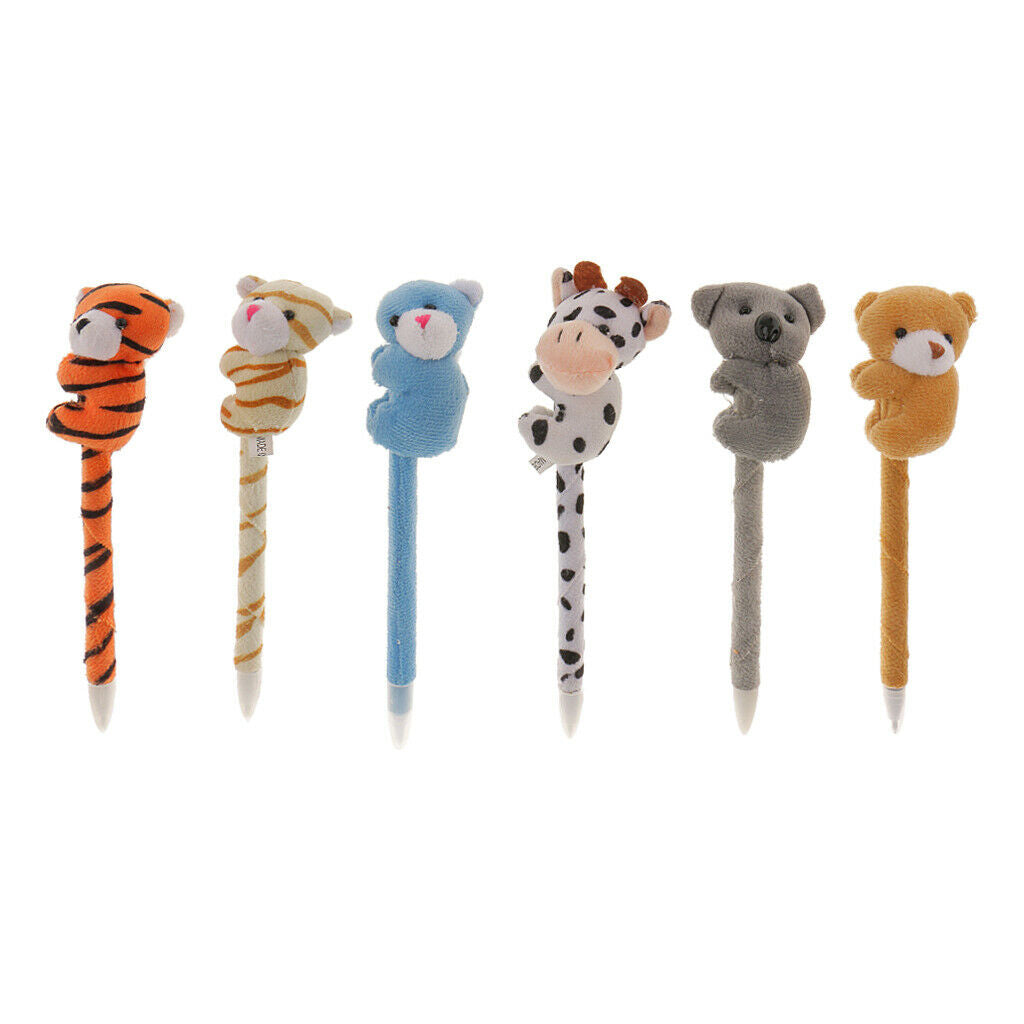 24Pcs Plush Animal Pens Plush Pens New Toys Stuffed Plushie Animal Pen Gifts