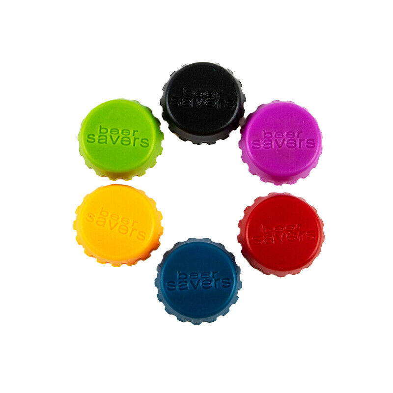 6Pcs Silicone Beer Bottle Cap Reuse Practical Colorful Leak Free Stopper Co Kt