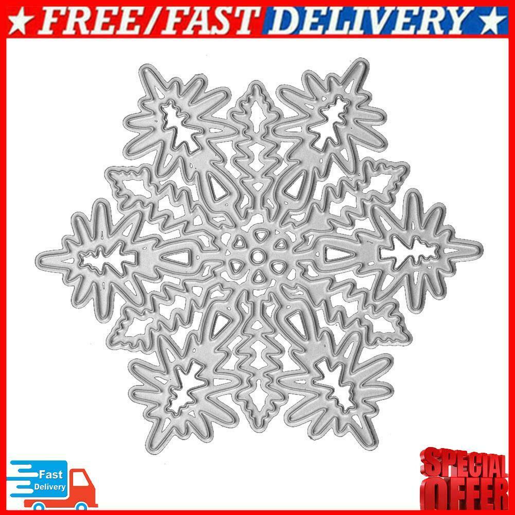 Heart Snowflake Cutting Dies Scrapbook Embossing DIY Paper Card (6.8cm)