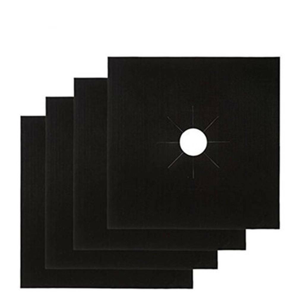 4x PRO Reusable Gas Stove Burner Cover Protector Liner Kitchen Cleaning Mat Pad