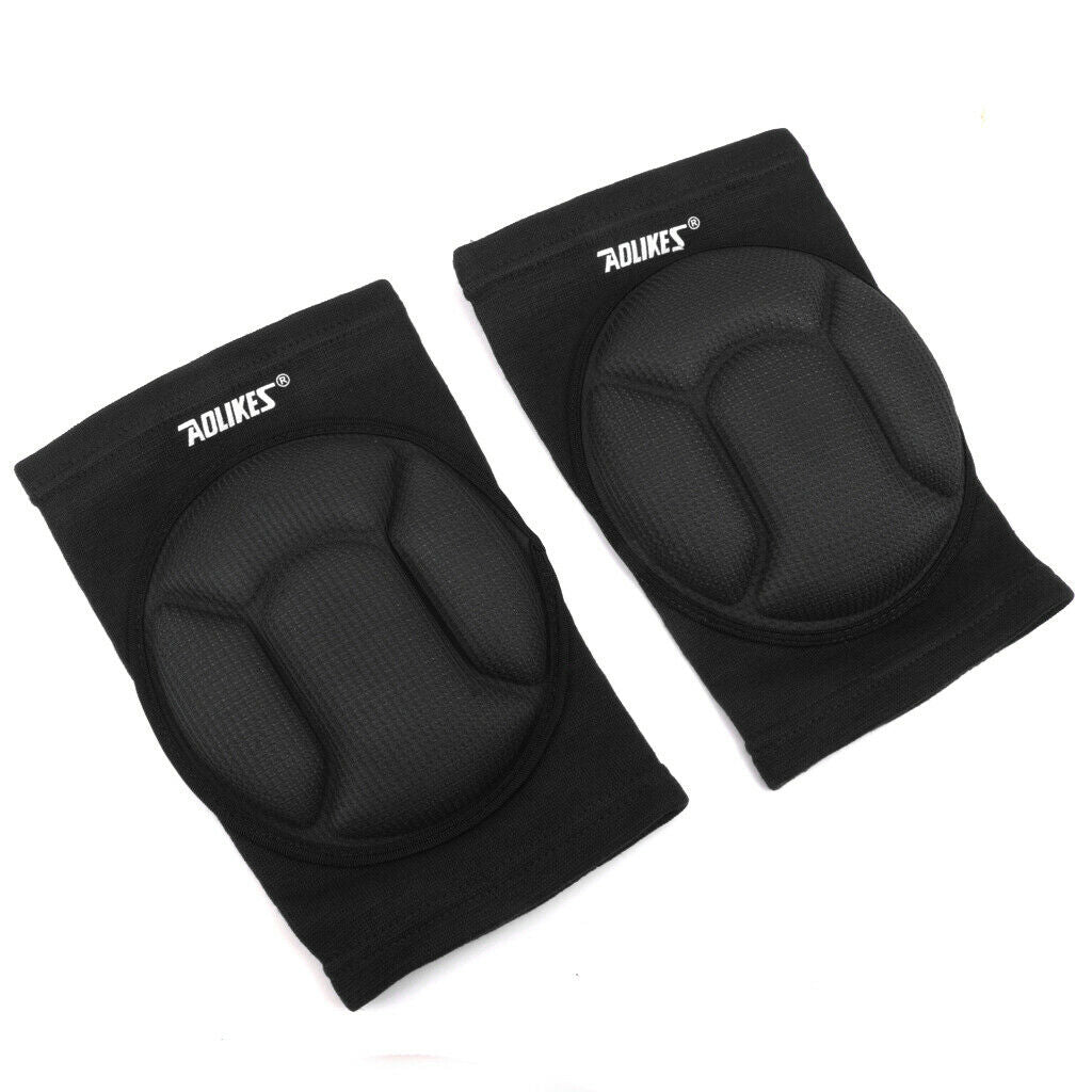 Sponge Knee Protectors Guards Anti Collision Pads for Football Hiphop Black