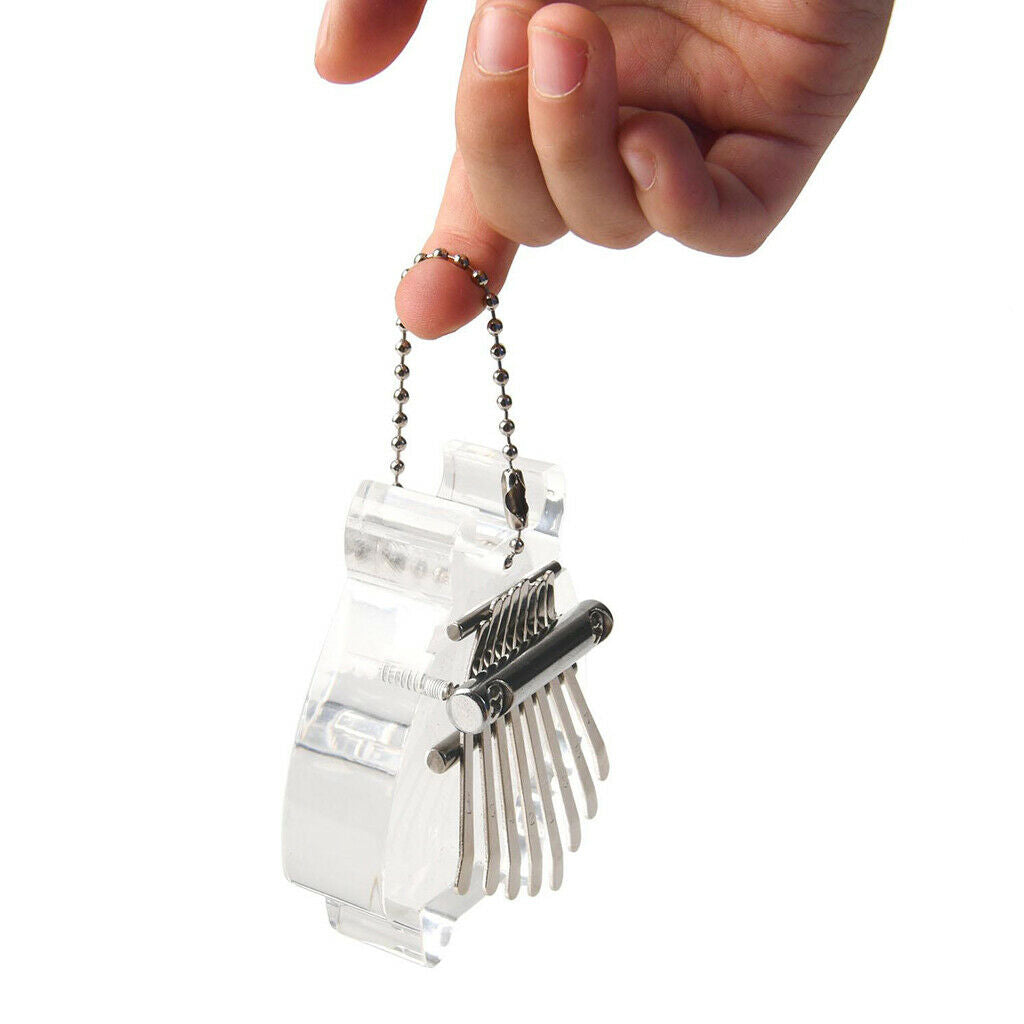 Transparent 8-Key Kalimba Mini Thumb Piano with Gift Box