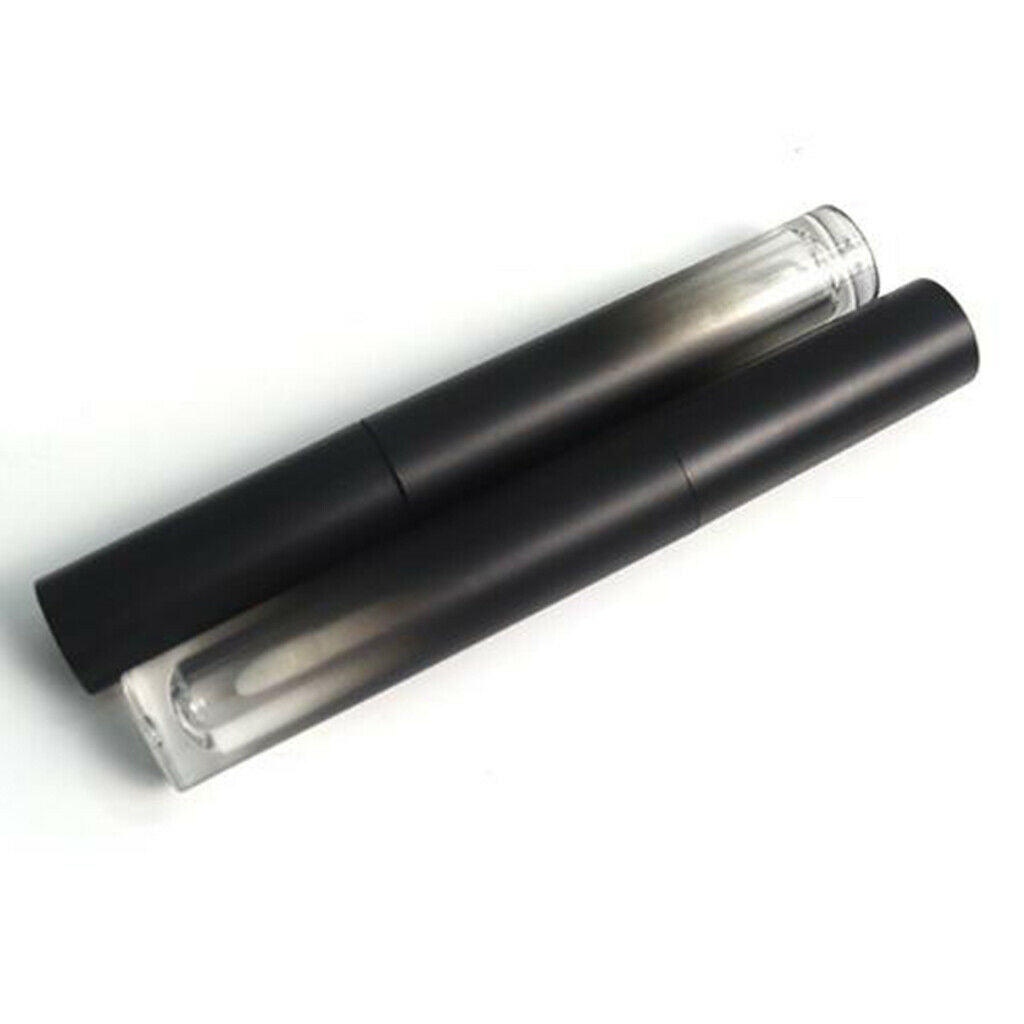 3x 4.5ml Black Empty Makeup Lip Gloss Tubes Cylinder Lip Stain Lip Tint Bottles