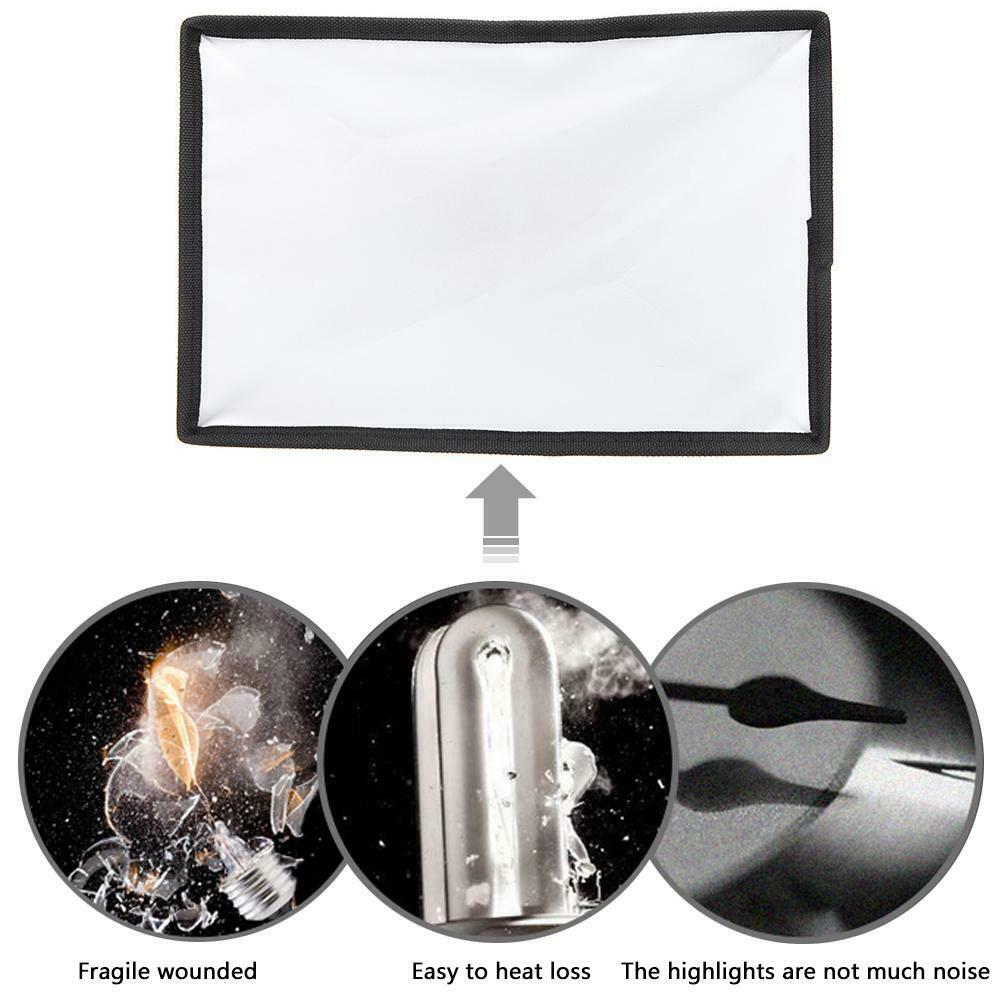 Universal Flash Light Softbox 20x30cm Speedlight Soft Box Photo Accessories @