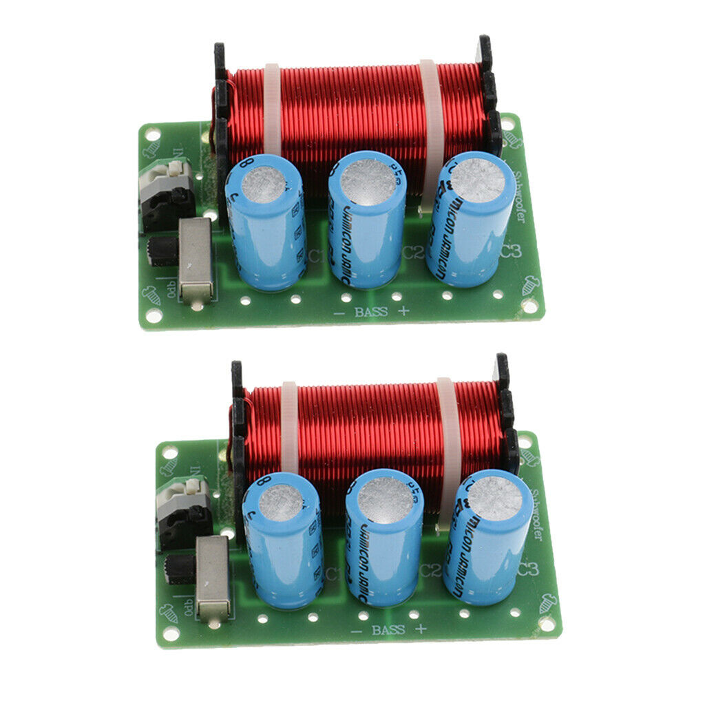 2Pcs WEAH-85 Bass Frequency Divider Speaker Audio Crossover Filters Board DIY