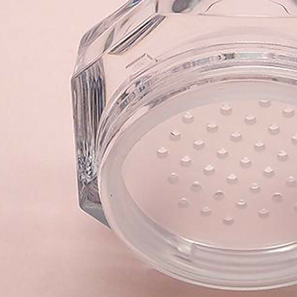 8 ML 0.28 OZ Loose Powder Container DIY with Sponge Puff and Net Sifter