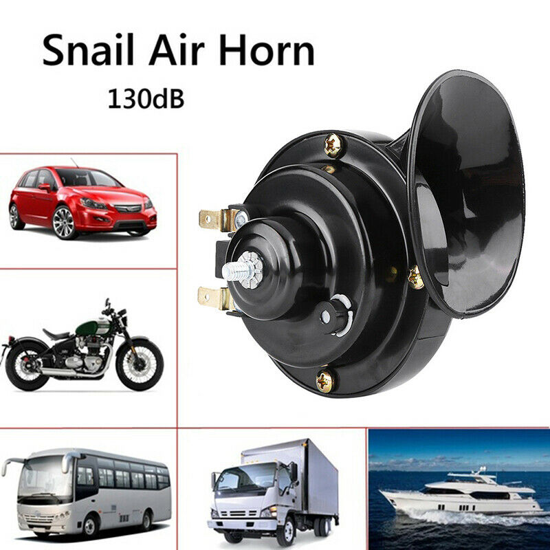 12V Loud Motorcycle 110DB`Snail Electric Air Horn Waterproof Universal ABS BA Qx