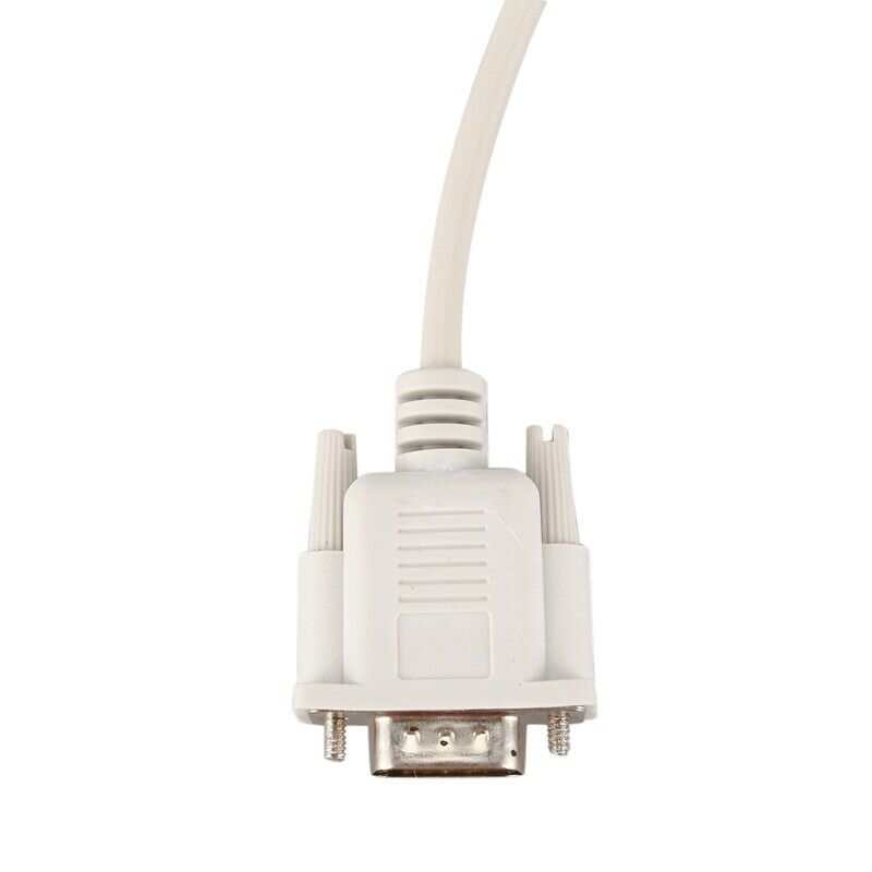 1.4M RS232 DB9 9 Pin Male to VGA Video 15 Pin Male Adapter Cable Light Gray N9Q8