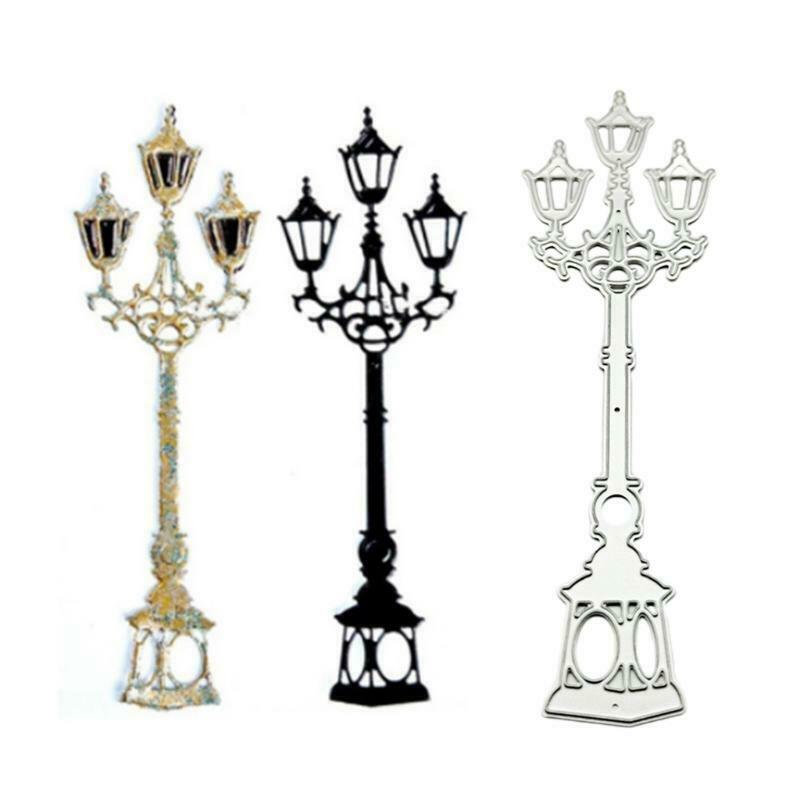 Street Lamp Metal Cutting Dies Stencil DIY Scrapbook Album Paper Card Template