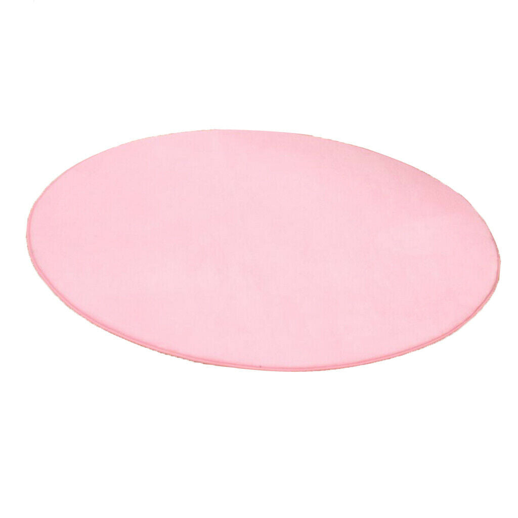 Circular Plush Crawling Tent Pad Area Rugs Diameter Bedroom Playhouse Pink