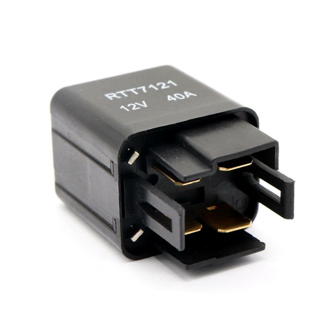 New 6 Way Fuse Holder Relay Box w/ Terminals+12V 40A Relay+5Pin 40A Relays