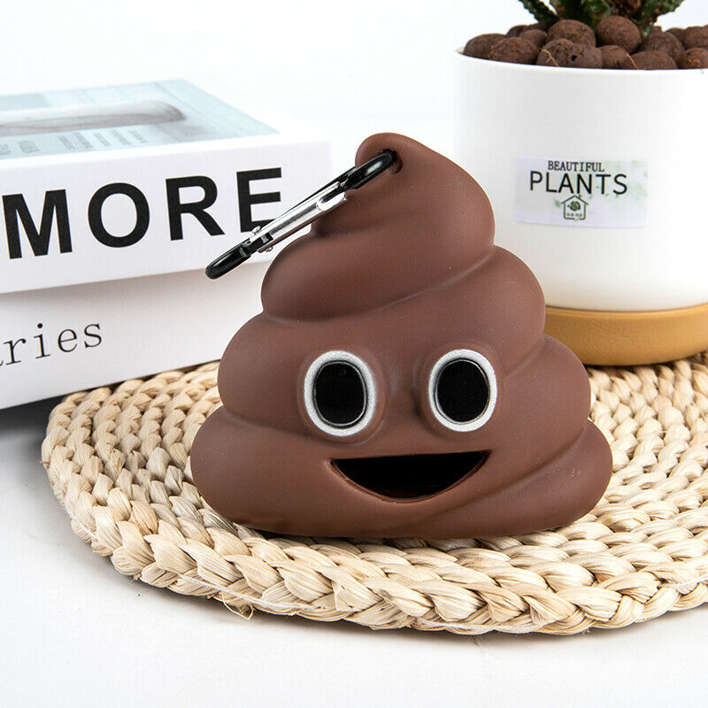 Pet Poop Bag Shit-shaped Dog Cat Waste Bags Portable Dog Poop Dispenser HoldFCA