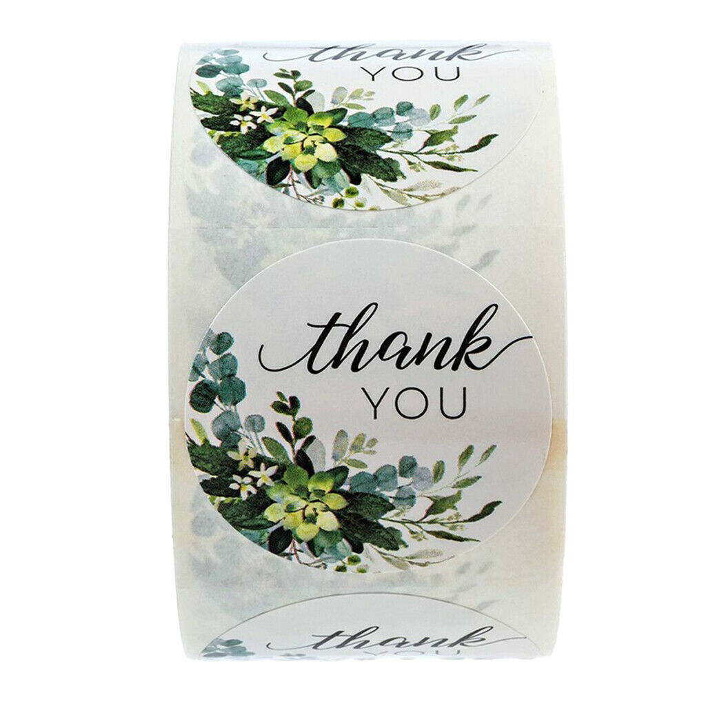 Thank You Paper Stickers Envelope Label Christmas Thanks Day Wrapping Decals