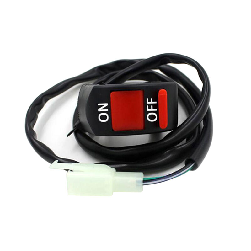 Universal 12V Motorcycle Handlebar Accident Hazard Light Switch On/Off Bu.l8