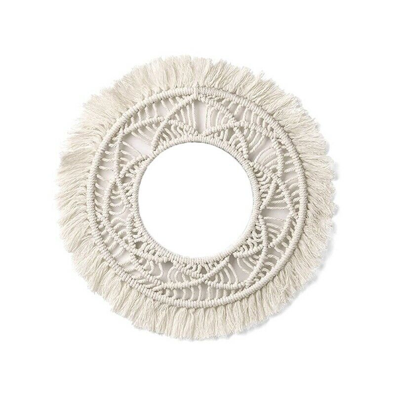 2-Piece Set Bohemian Fed Wall e Macrame Ceremony Background Wall Decor Art eF8B5