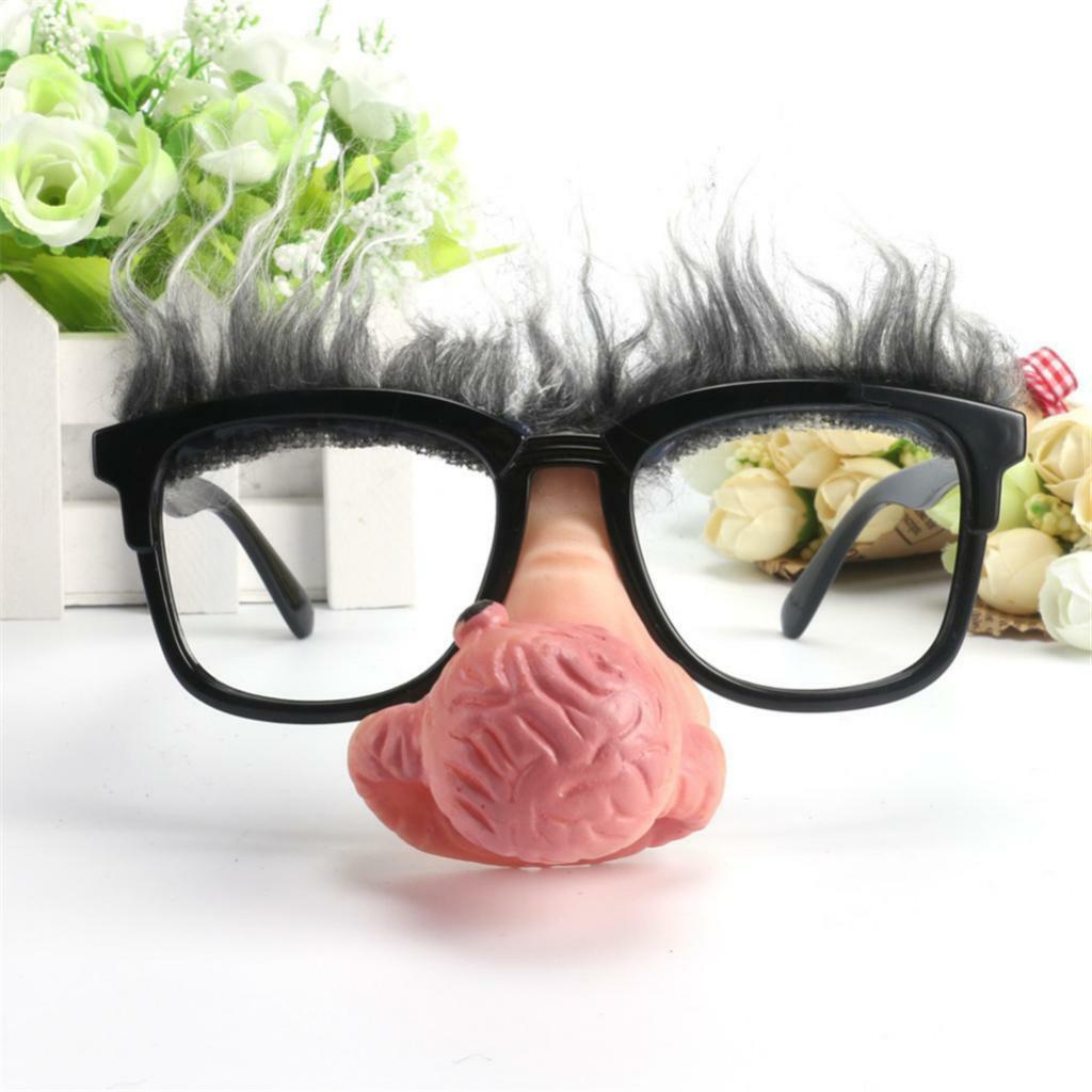 Novelty Big Nose Old Man Sunglasses Party Dress Up Photo Props Kids Adults