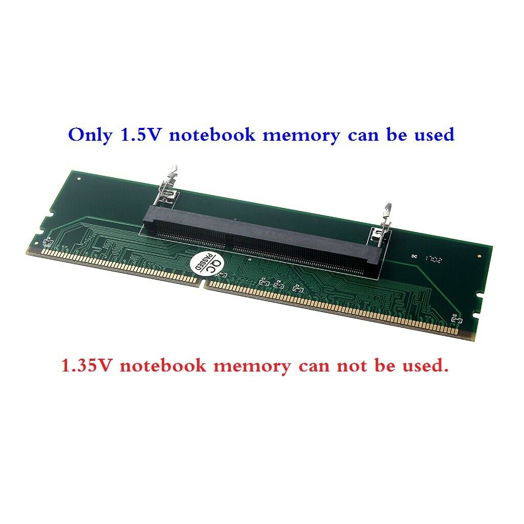 DDR3 Laptop SO-DIMM to Desktop DIMM Memory RAM Connector DDR3 Best Adapter