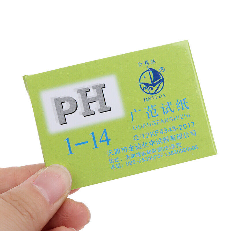 1-14 PH Litmus Paper PH Water Cosmetics Soil Test Strips With Control S_DD