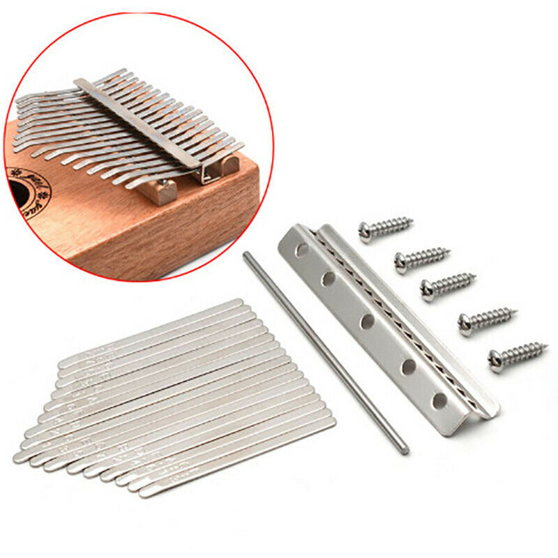 17-Key Kalimba Keyboard DIY Steel Keys Bridge Thumb Piano Music Replacement P Gy