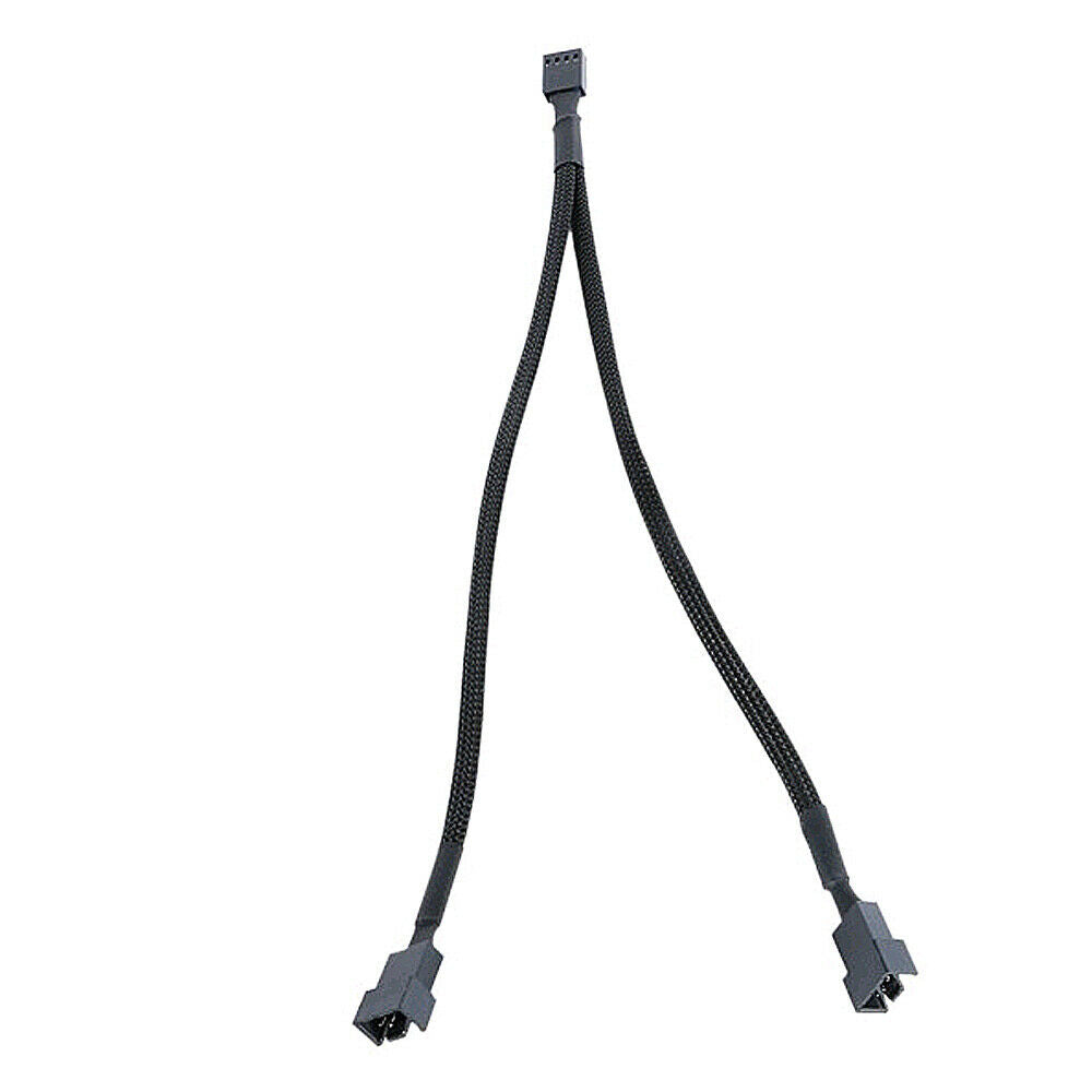 For CPU PC Case Fan 26 cm 3/4Pins PWM To Dual PWM Power Y Splitter Adapter Cable