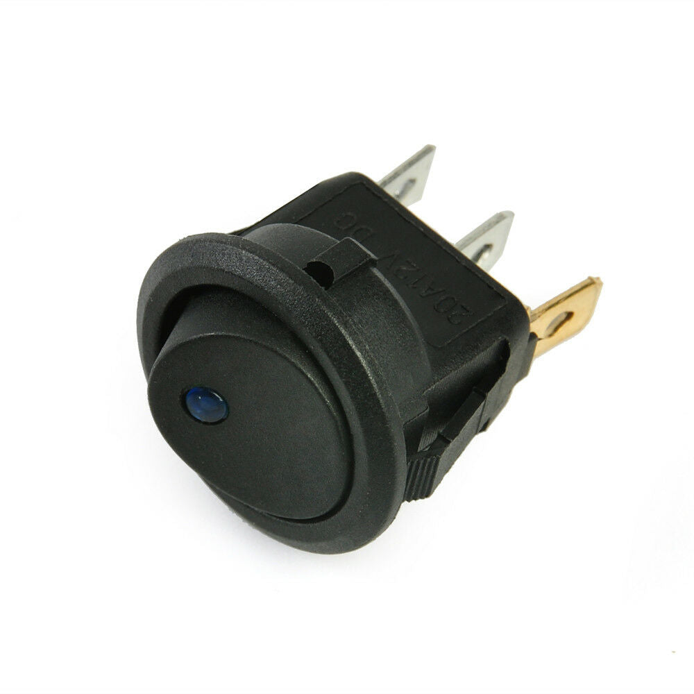 Lots 4x Waterproof ON/OFF Car 12V Round Rocker Dot Boat LED Light Toggle Switch