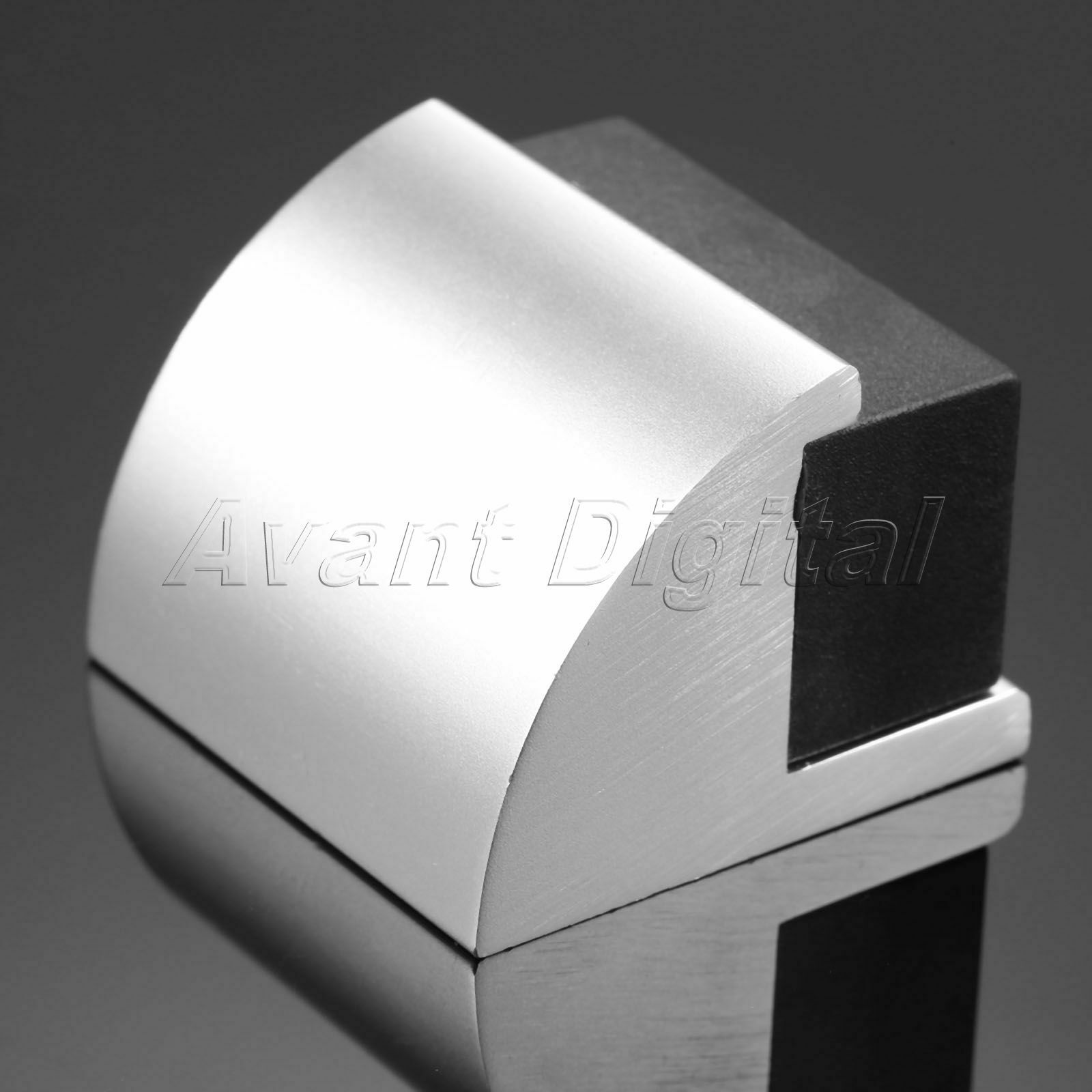 Furniture Hardware Door Stop Alloy Rubber Toilet Room Hidden Doorstop Holder 1X