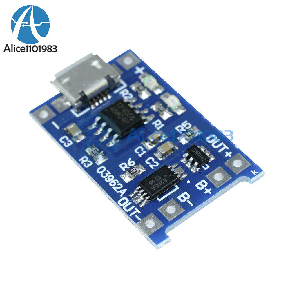 5V Micro USB 1A 18650 Lithium Battery Charging Board Charger Module+Protection