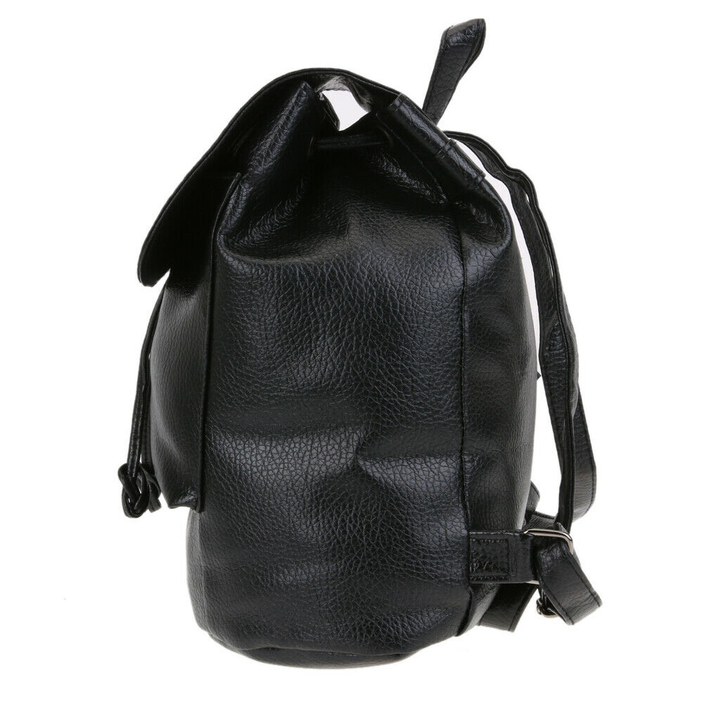 Leisure PU Leather Multi-Function Women Travel Backpack Schoolbag @