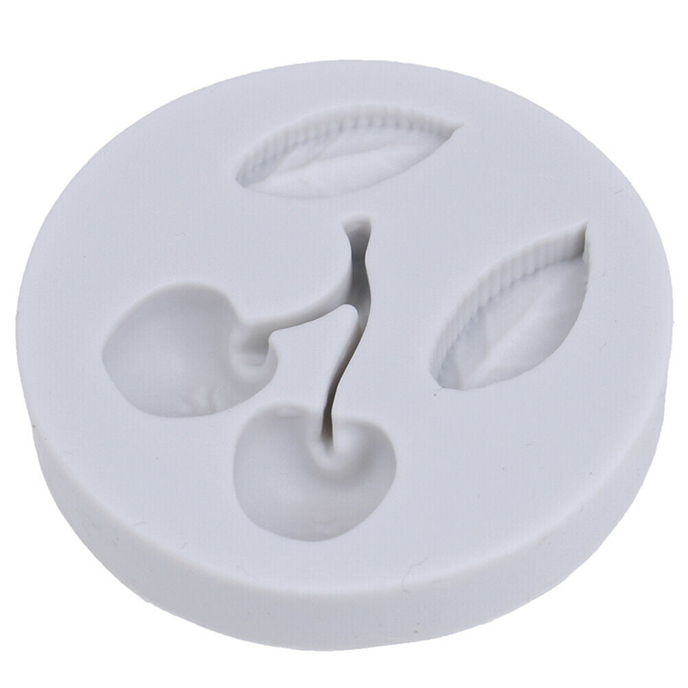 Cherry leaves Silicone Mold Fondant Mould Cake Decorating Tools Chocolate.l8